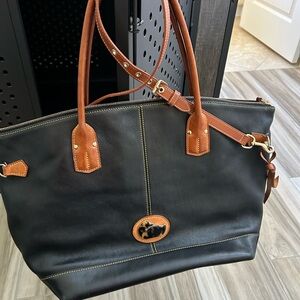 Dooney & Bourke Black Leather Tote Bag